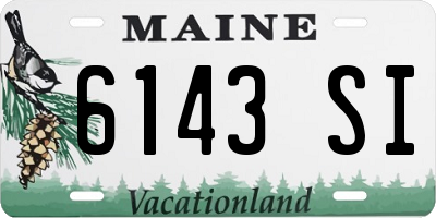 ME license plate 6143SI