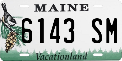 ME license plate 6143SM