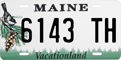 ME license plate 6143TH