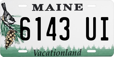 ME license plate 6143UI