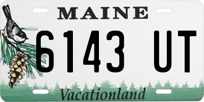 ME license plate 6143UT