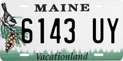 ME license plate 6143UY