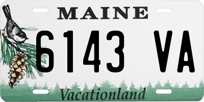 ME license plate 6143VA