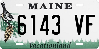 ME license plate 6143VF