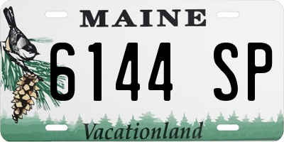 ME license plate 6144SP