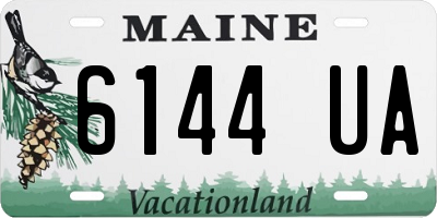 ME license plate 6144UA