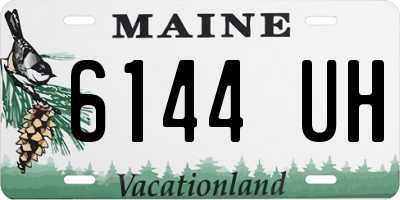ME license plate 6144UH