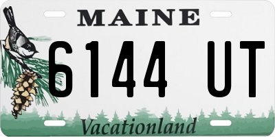 ME license plate 6144UT