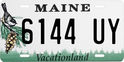 ME license plate 6144UY