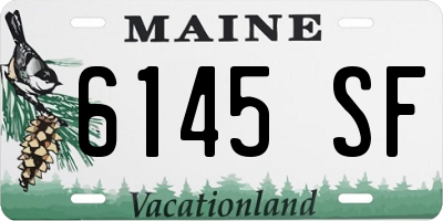 ME license plate 6145SF