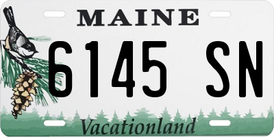 ME license plate 6145SN
