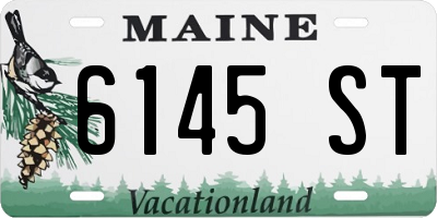 ME license plate 6145ST