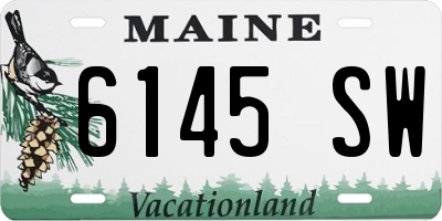 ME license plate 6145SW
