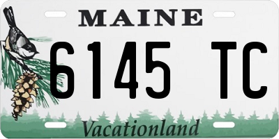 ME license plate 6145TC
