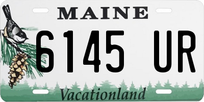 ME license plate 6145UR