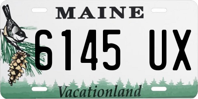 ME license plate 6145UX