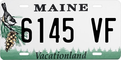 ME license plate 6145VF