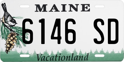 ME license plate 6146SD