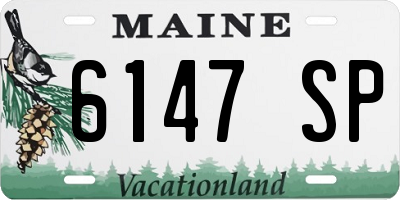 ME license plate 6147SP