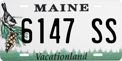 ME license plate 6147SS