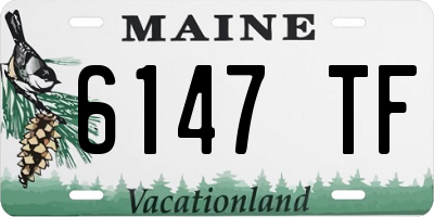 ME license plate 6147TF