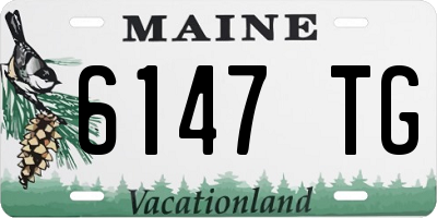 ME license plate 6147TG