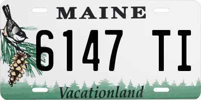 ME license plate 6147TI
