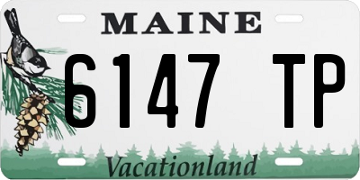 ME license plate 6147TP