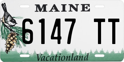 ME license plate 6147TT