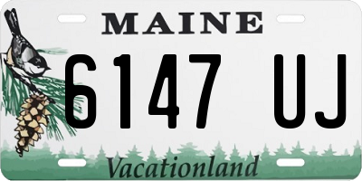 ME license plate 6147UJ