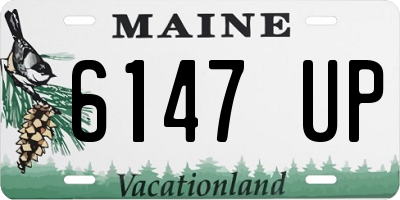 ME license plate 6147UP