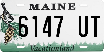 ME license plate 6147UT