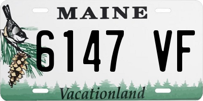 ME license plate 6147VF
