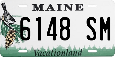 ME license plate 6148SM