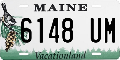 ME license plate 6148UM