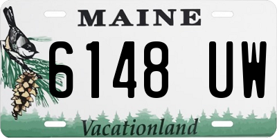 ME license plate 6148UW