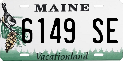 ME license plate 6149SE