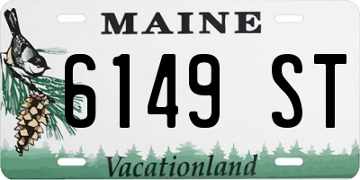 ME license plate 6149ST