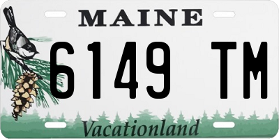 ME license plate 6149TM