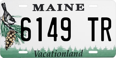 ME license plate 6149TR
