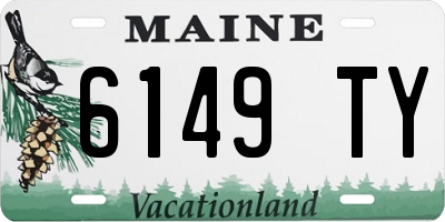ME license plate 6149TY