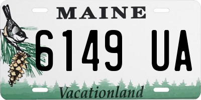 ME license plate 6149UA