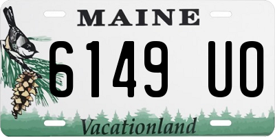 ME license plate 6149UO