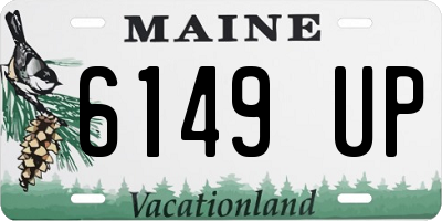 ME license plate 6149UP