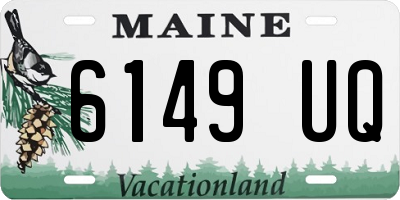 ME license plate 6149UQ
