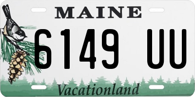 ME license plate 6149UU