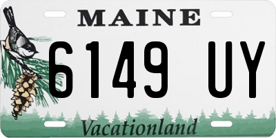 ME license plate 6149UY