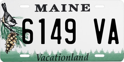 ME license plate 6149VA