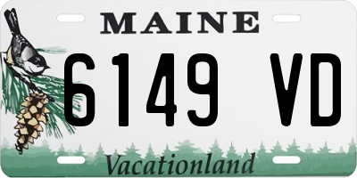 ME license plate 6149VD