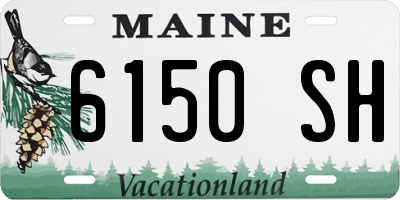 ME license plate 6150SH